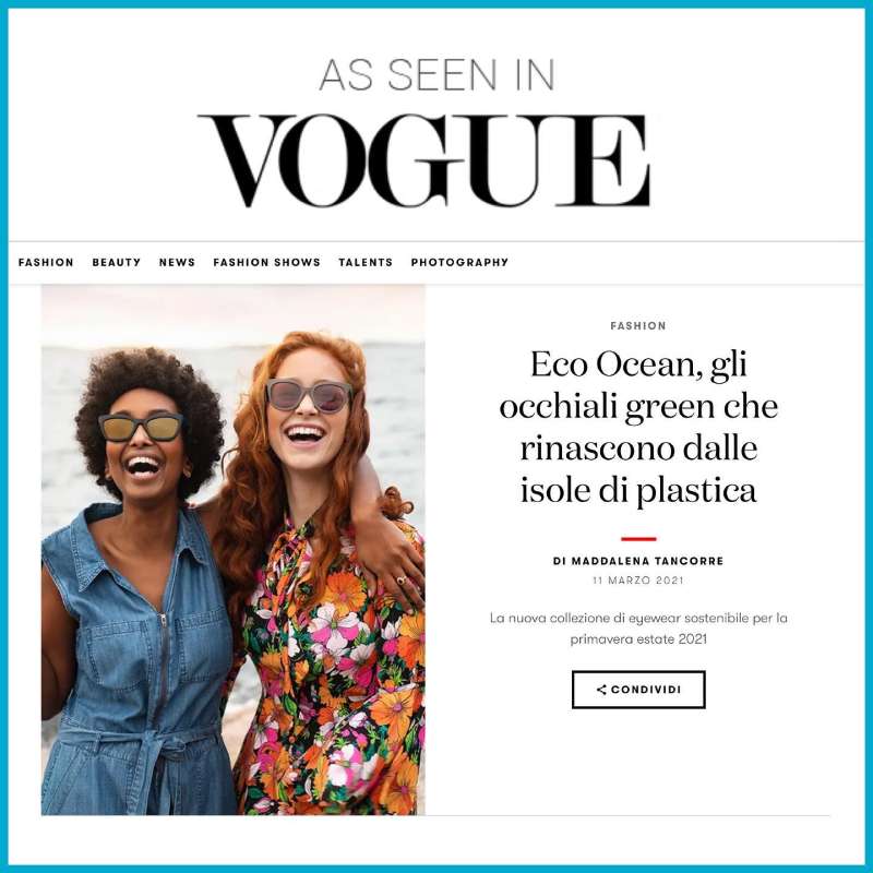 occhiali ecologici Vogue